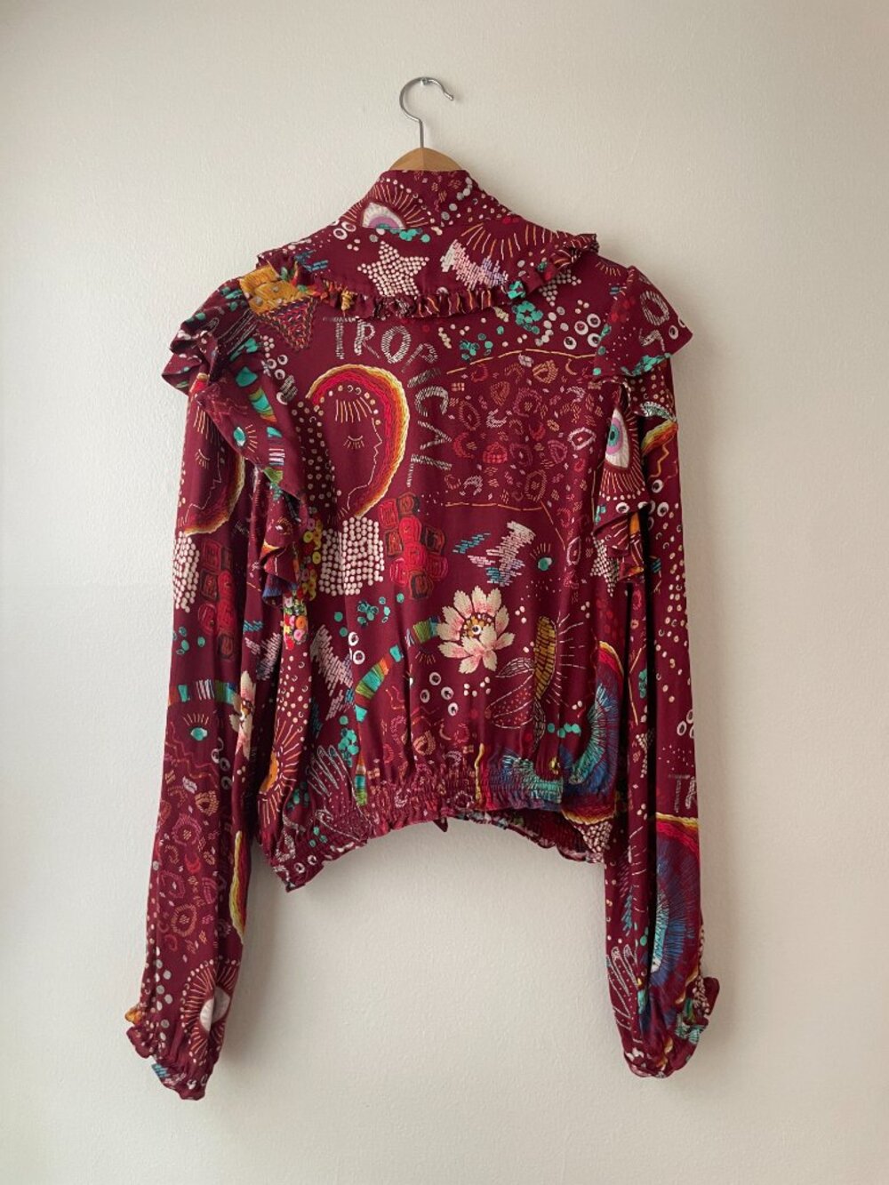 Farm Rio Tie Neck Blouse - Picture 4 of 7